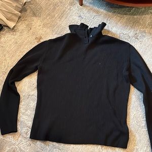 Escada black wool sweater